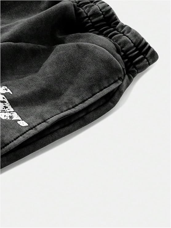 Men's Y2k Baggy Sweatpants Straight Leg Drawstring Elastic Waist Hip Hop Casual Pants Streetwear